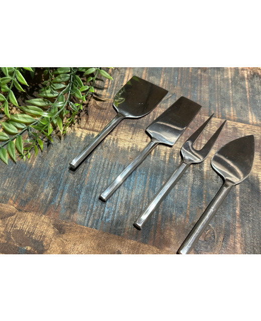 Blue Goose Hexagon Handle Cheese Knife Set of 4