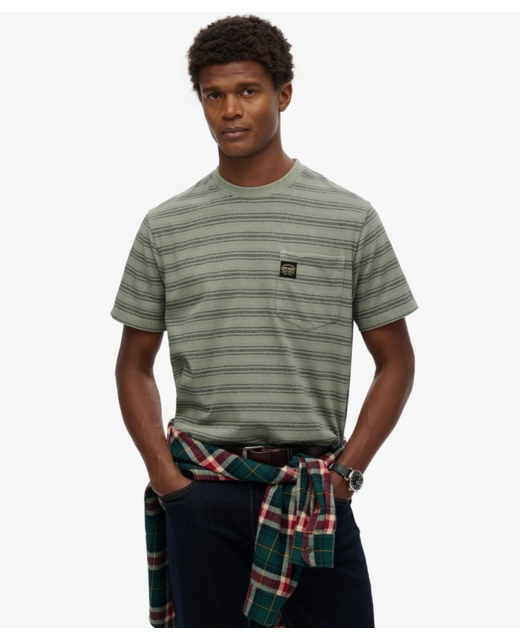 Superdry Contrast Stripe Pocket T-Shirt