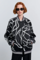 Karen Walker Runaway Pearls Bomber Jacket