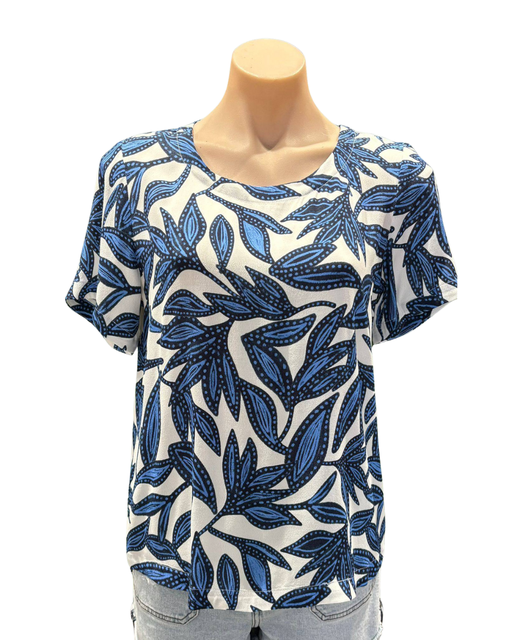 Foil Pleat Back & Contrast Top