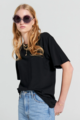 Karen Walker Embroidered Runaway Girl Classic Organic Cotton T-Shirt