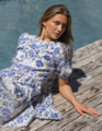 Stella + Gemma Olive Dress - Grecian Paisley