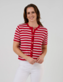 Stella + Gemma Rue Cardi - Red/White