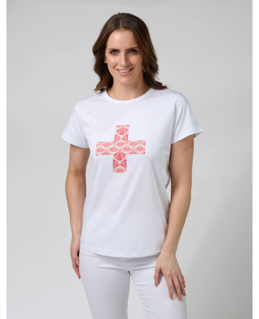 Stella + Gemma Classic Tee Strawberry Scoop - White