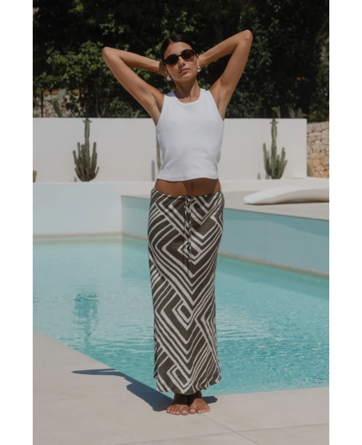 Stories Be Told Departure Bias Maxi Skirt