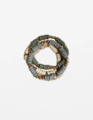 Stella + Gemma Bracelet Set of 4 - Mixed Grey Beads