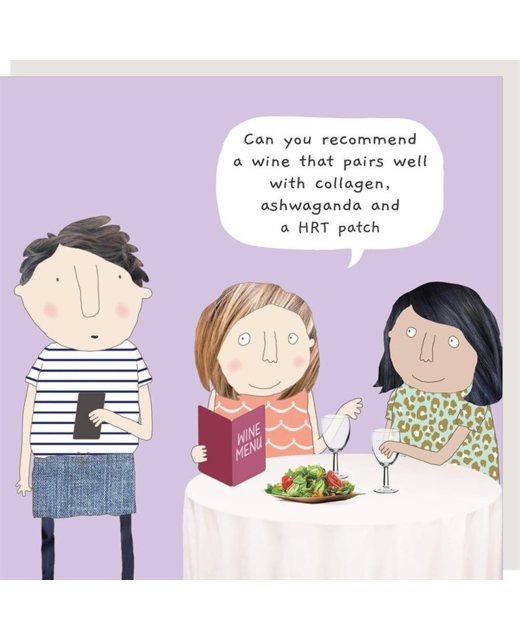 Rosie Made a Thing Pairs Well Card