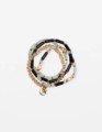 Stella + Gemma Bracelet Set of 4 - Green Pastel Multi Beads