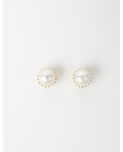 Stella + Gemma Gold Mother of Pearl Earrings