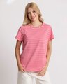 Stella + Gemma Classic Stripe Tee - Pink/Red Stripe