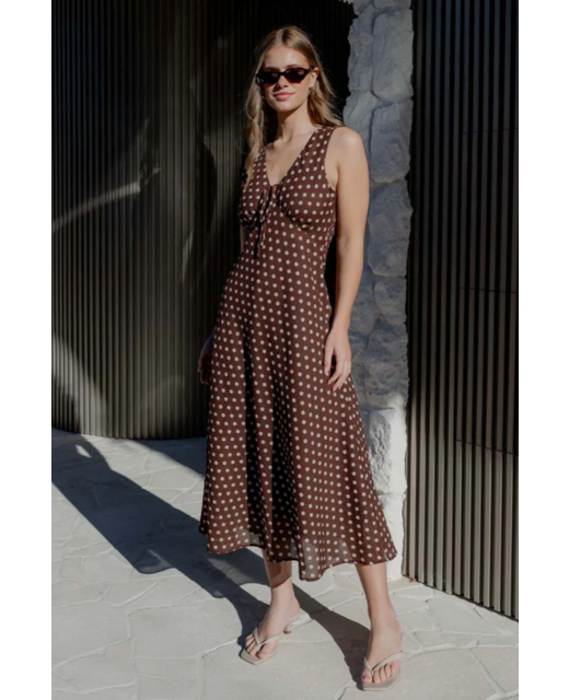 Among The Brave Infinity Bias Midi Dress