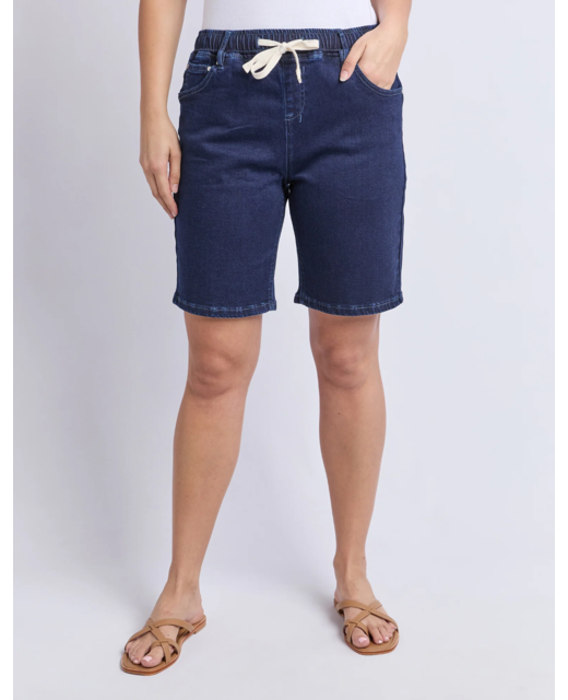 Foxwood Gabby Bermuda Short - Dark Indigo