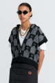 Karen Walker Monogram Knit Vest