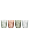 Ladelle Panama Palm 4pk Glass Tumbler