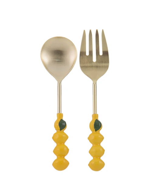 Ladelle Capri Lemon Salad Servers