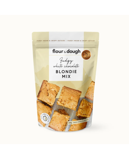 Flour & Dough Fudgy White Chocolate Blondie Baking Mix