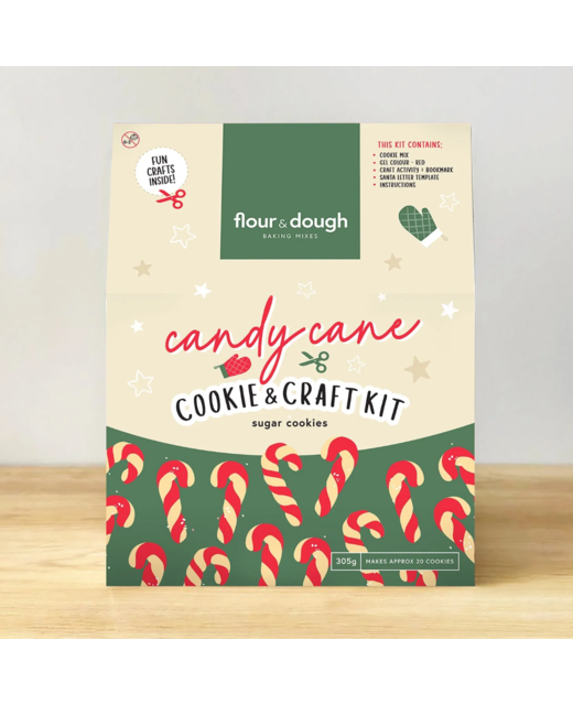 Flour & Dough Candy Cane Cookie & Craft Kit
