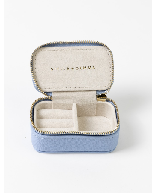 Stella + Gemma Small Rectange Jewel Box - Cornflower