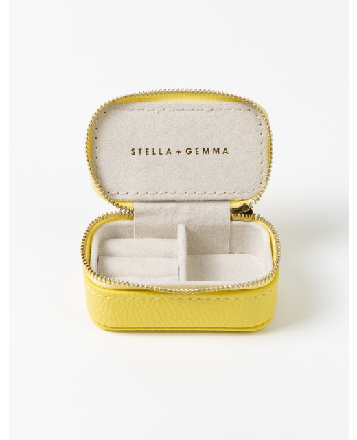 Stella + Gemma Small Rectangle Jewel Box - Lemon