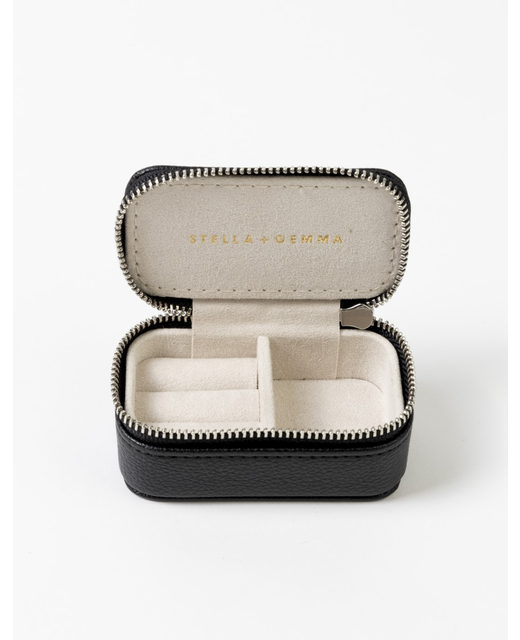 Stella + Gemma Small Rectangle Jewel Box - Black
