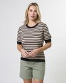 Stella + Gemma Charly Knit - Sand Stripe