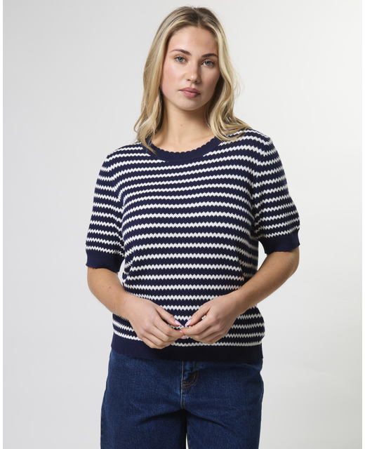 Stella + Gemma Charly Knit - Navy Stripe