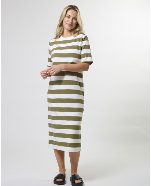 Stella + Gemma Sandy Dress - Khaki Stripe