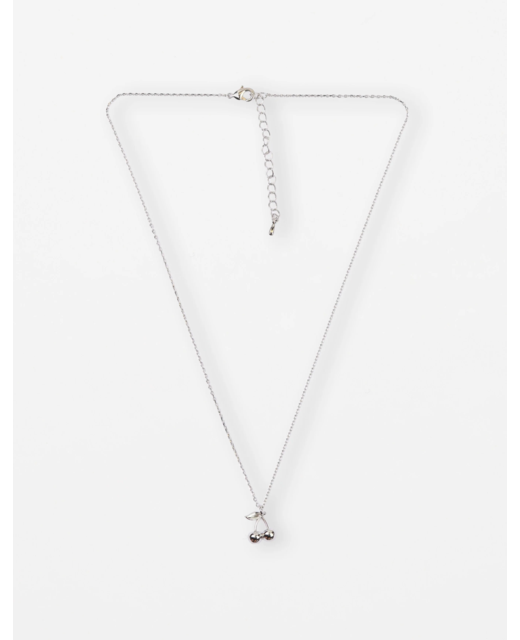 Stella + Gemma Silver Cherries Necklace