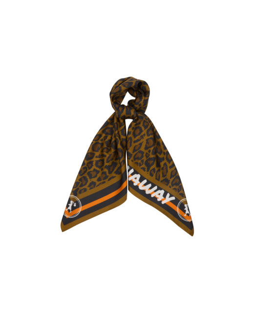 Karen Walker Leopard Classic Silk Scarf