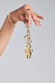 Karen Walker Robot Charm Gold 13.5cm