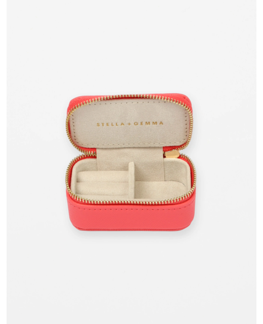 Stella + Gemma Small Rectangle Jewel Box - Neon Pink