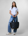 Stella + Gemma Quilted Black Tote Bag