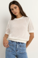 Ivy & Jack Dapple Knit Lace Tee