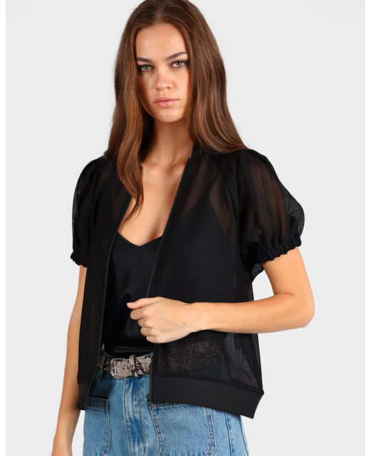 Storm Short Sleeve Mesh Bomber Jacket