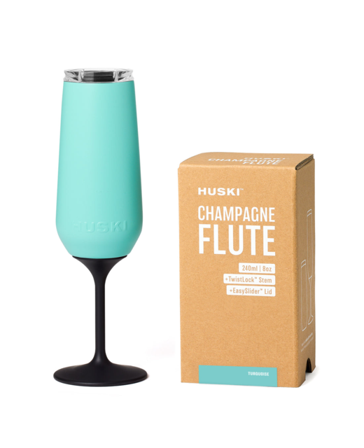 Huski Champagne Flute - Turquoise