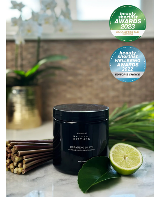 Surmanti Natural Kitchen Cleaning Paste - Persian Lime & Lemongrass 500g