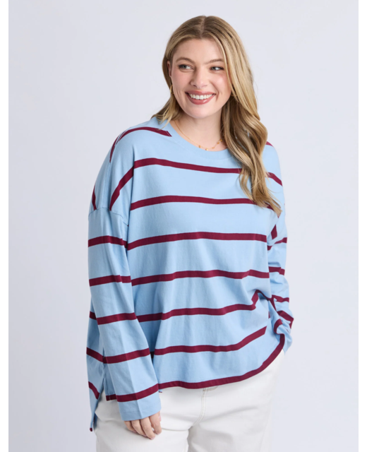 Elm Callie Stripe LS Tee