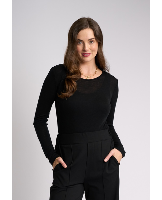 Foil Essential Merino Crew Neck Top