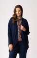 Foil Open Front Midi Cardigan