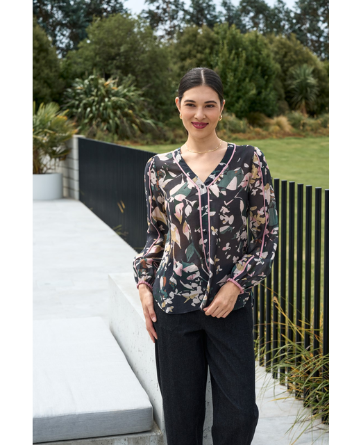 Foil Pipeline Blouse