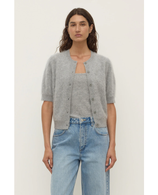Assembly Label Carina Wool Short Sleeve Cardigan