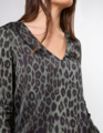 Stella + Gemma Kelly Blouse - Khaki Leopard