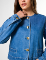 Stella + Gemma Clara Jacket - Mid Blue