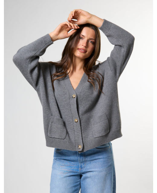 Stella + Gemma Bentley Cardigan - Dark Grey