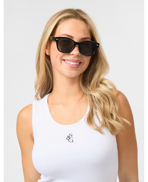 Stella + Gemma Jolie Black Sunglasses