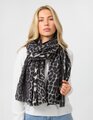 Stella + Gemma Scarf - Blk Leopard