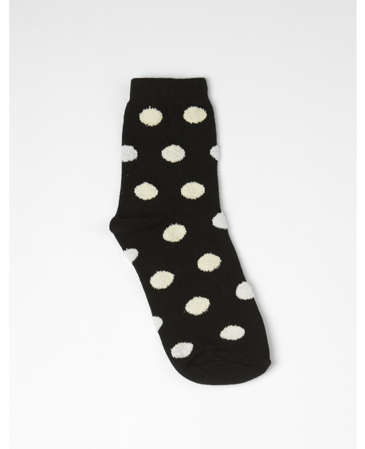 Stella + Gemma Socks - Blk / Wht Dots
