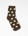 Stella + Gemma Socks - Coffee / Cream Dots