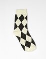 Stella + Gemma Socks - Crm/Blk Argyle Prnt