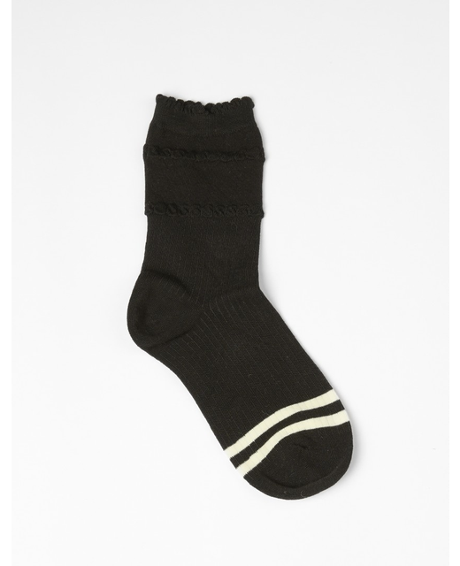 Stella + Gemma Socks - Blk/Wht Cherry & Strip